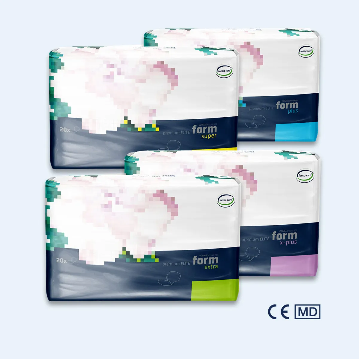 Large Shaped Pads - Elite Form