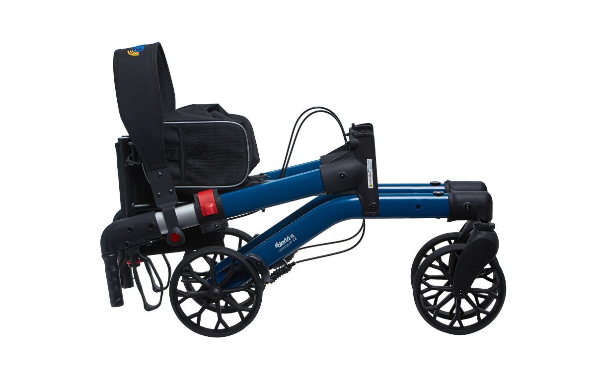 Alerta Four-Wheel Aluminium Dual-Folding Rollator - ALT-R006