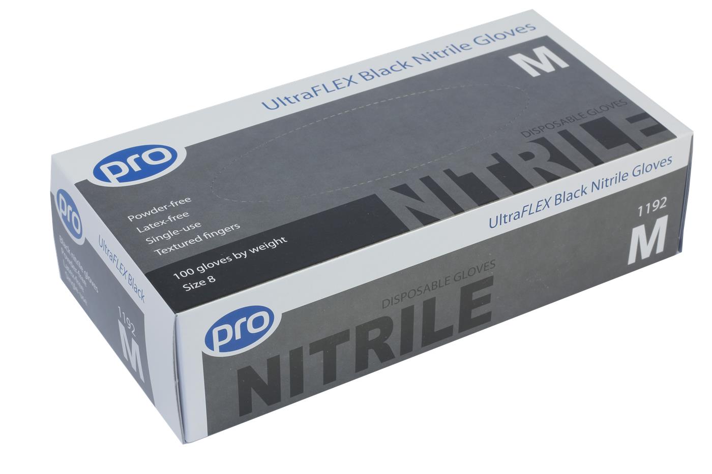 Black Nitrile UltraFlex Powder Free Gloves