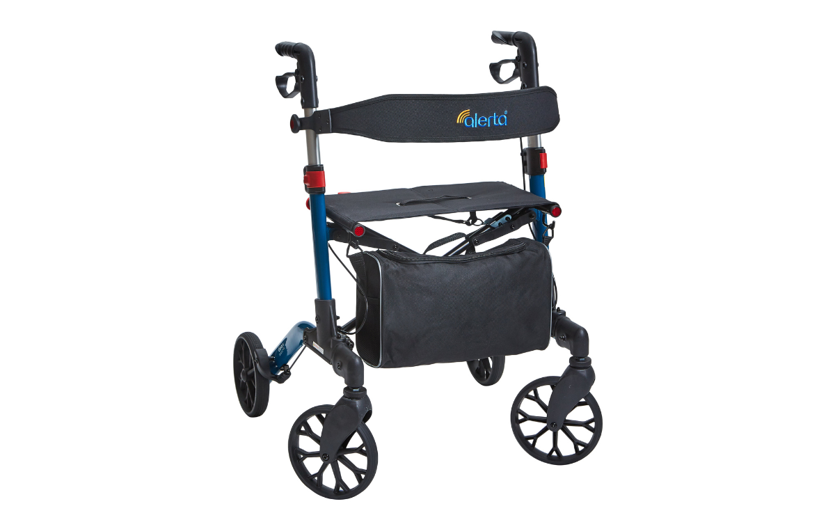 Alerta Four-Wheel Aluminium Dual-Folding Rollator - ALT-R006
