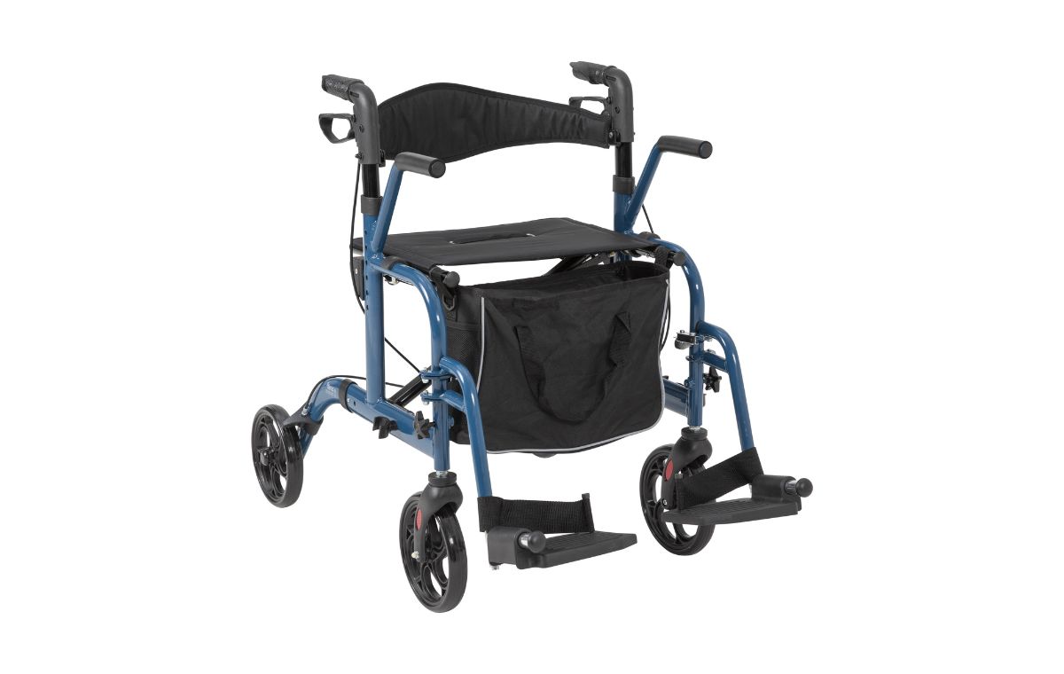 Alerta Aluminium Lightweight 2-in-1 Wheelchair Rollator - ALT-R008