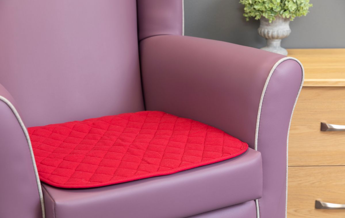 Alerta Washable Incontinence Chair Pad, Wine - DSP/LC