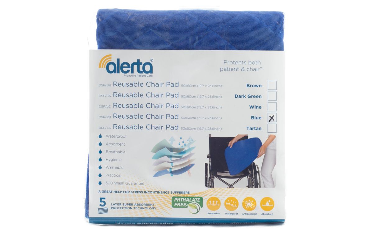 Alerta Washable Incontinence Chair Pad, Brown - DSP/BR