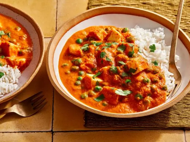 Matar Paneer With Rice