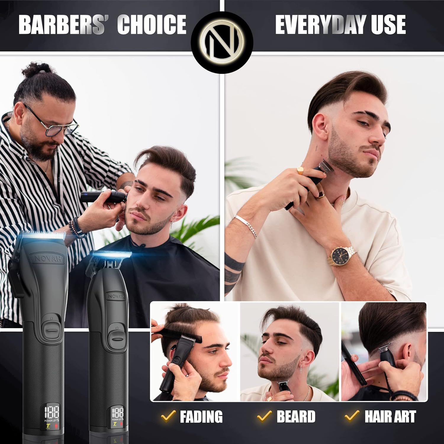 Novah Professional Clipper & Trimmer Set
