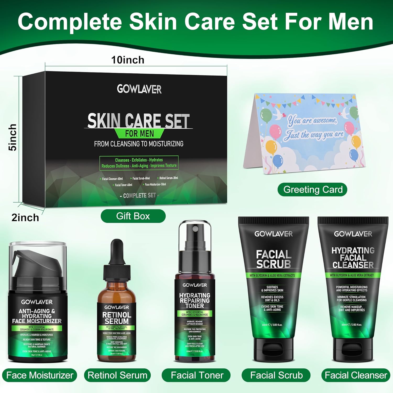 Skin Care Set for Men
