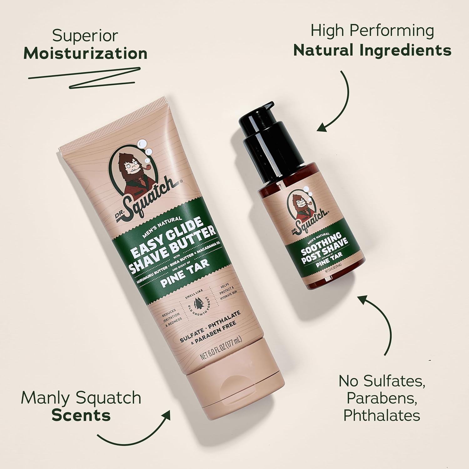 Dr. Squatch Men's Natural Shaving Set
