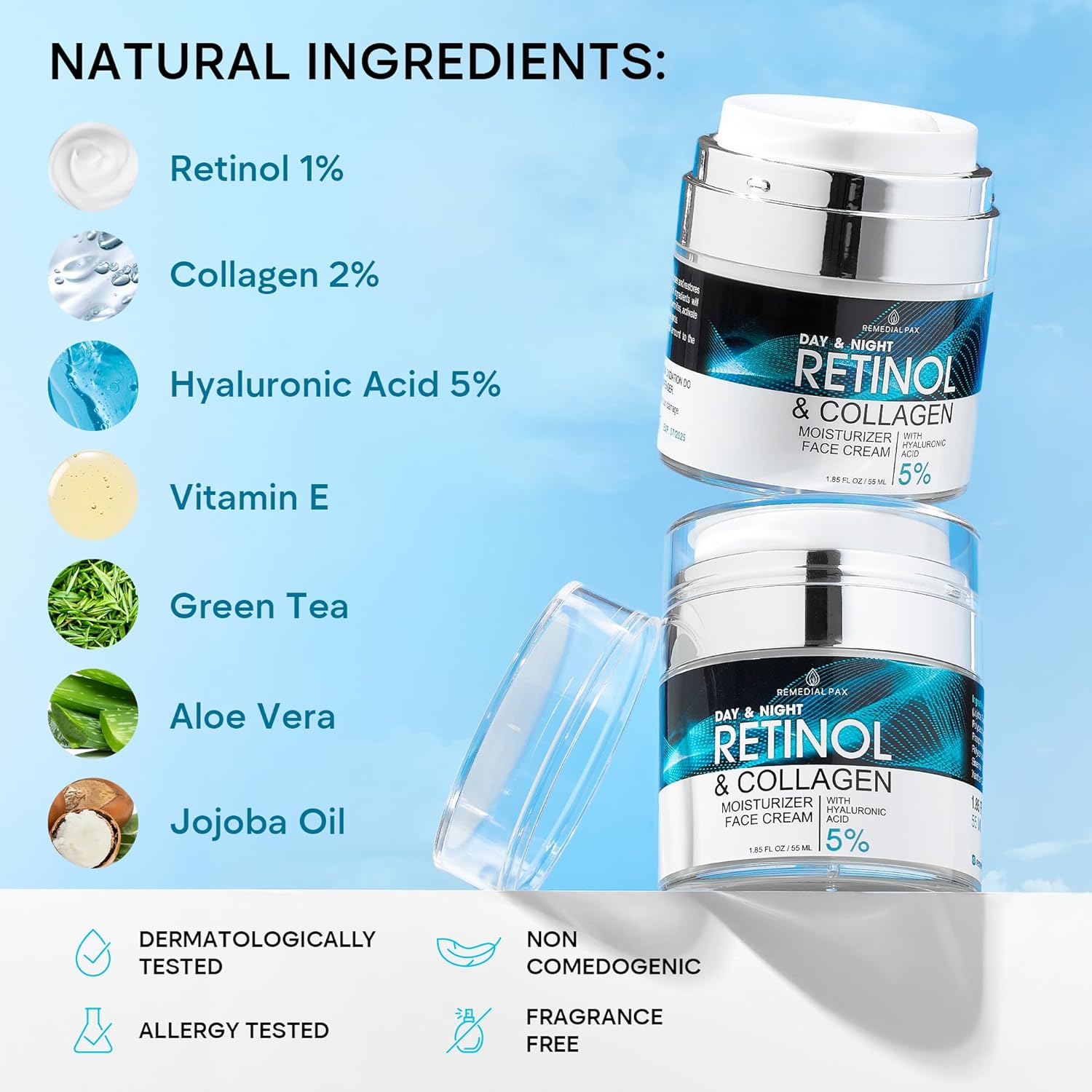 Retinol & Collagen Moisturizer Face Cream