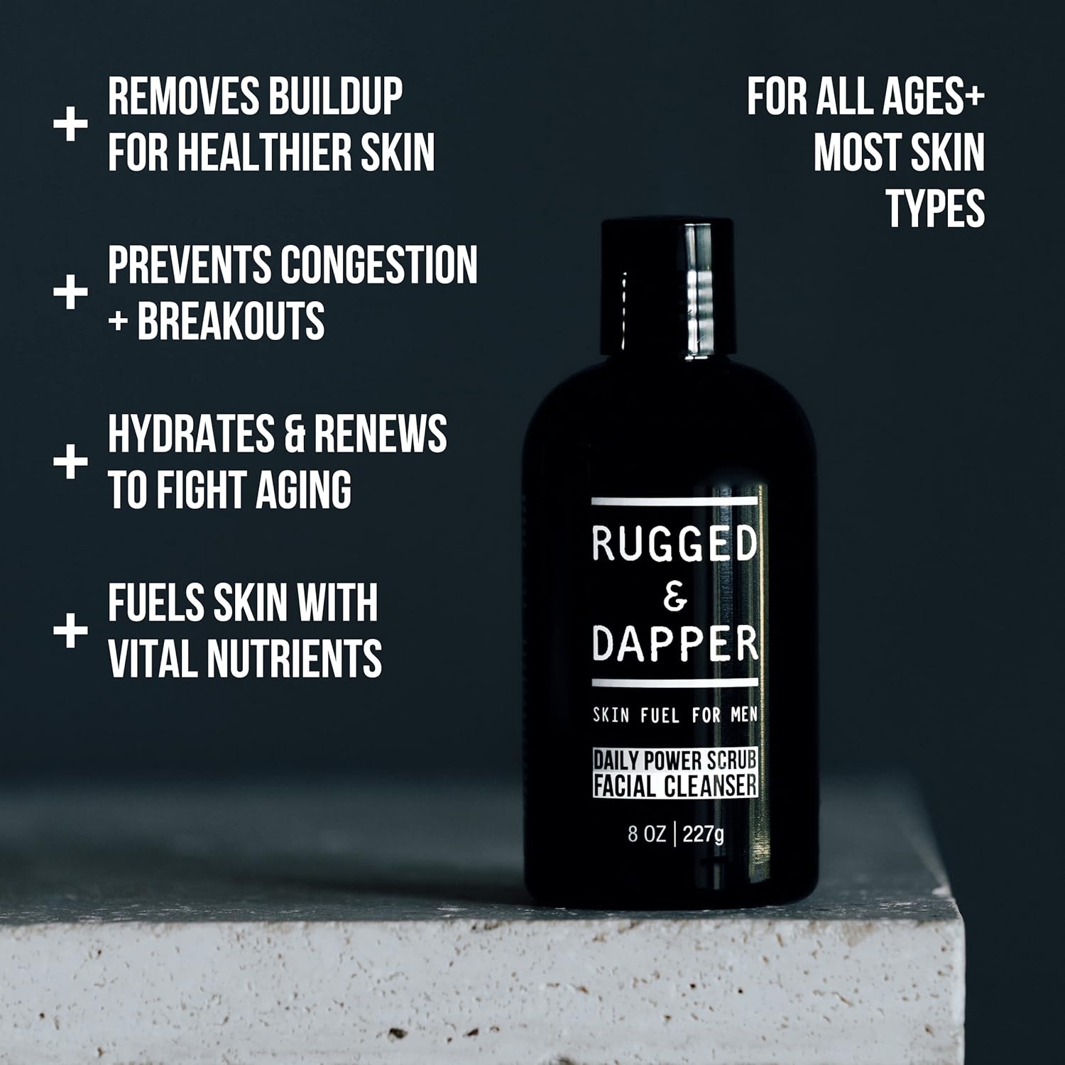 Rugged & Dapper Daily Power Scrub Facial Cleanser