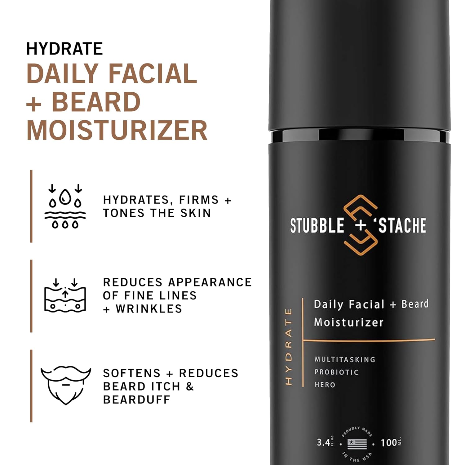 Stubble & Stache Facial Beard Moisturizer