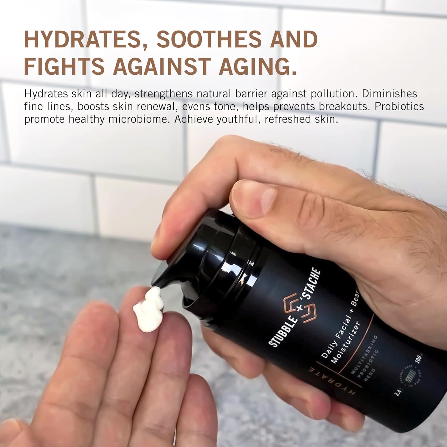 Stubble & Stache Facial Beard Moisturizer