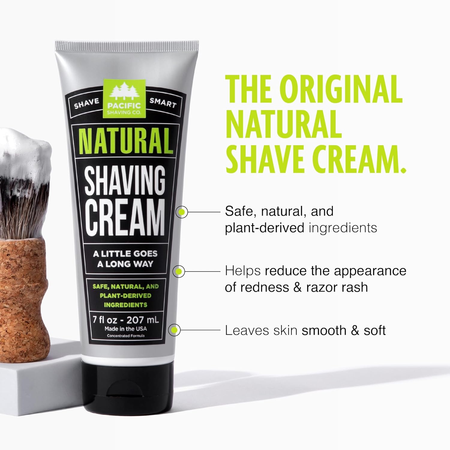 Pacific Shaving Co. Natural Shaving Cream