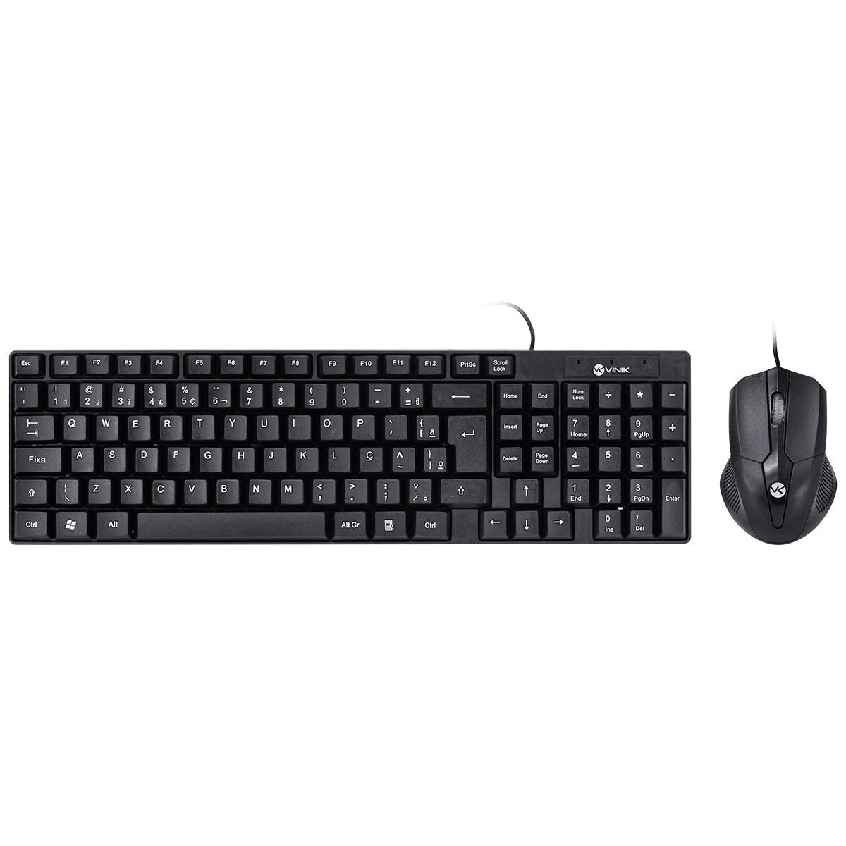 Kit Teclado E Mouse Usb Corp - Mouse 1200Dpi