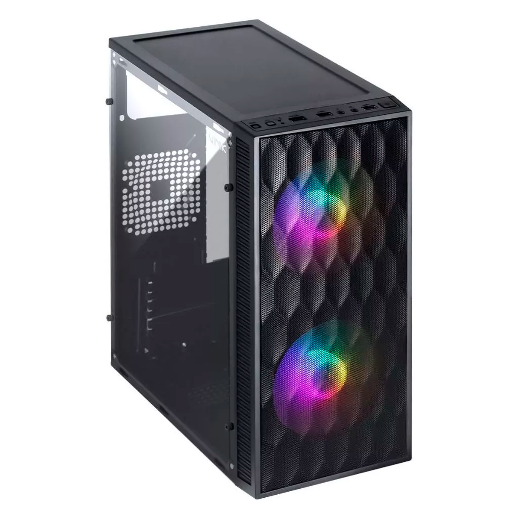 Gabinete gamer Vinik Wave Com 2 fans Raimbow