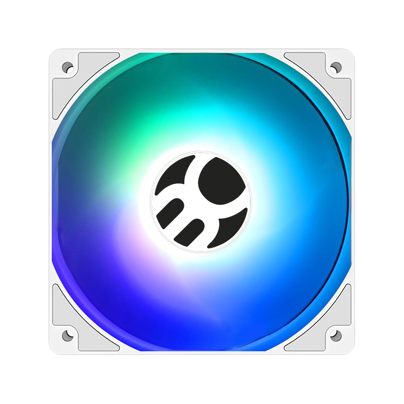 COOLER BRANCO LED RGB RAINBOW 120MM BLUECASE