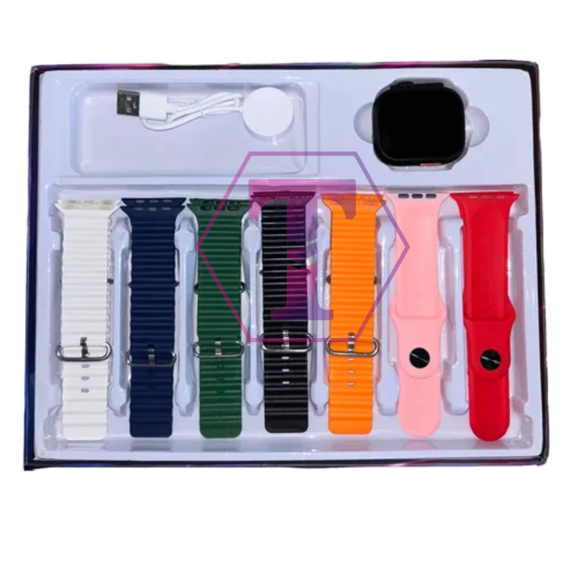 Smart Watch Dt900 Pro Ultra 9 Big Hd 7 Pulseiras 49mm