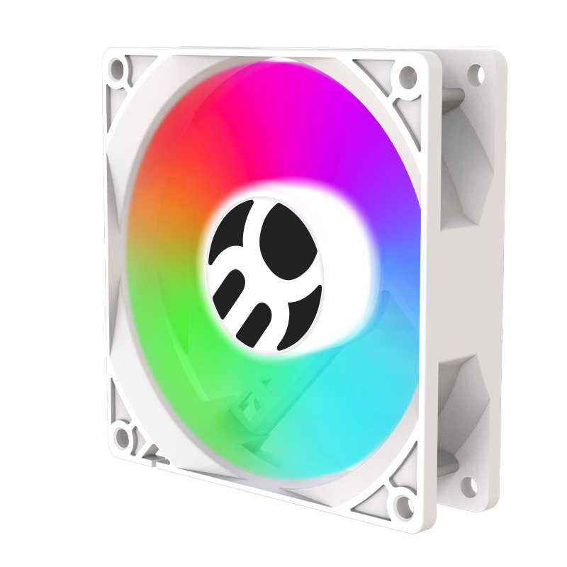 COOLER BRANCO LED RGB RAINBOW 120MM BLUECASE