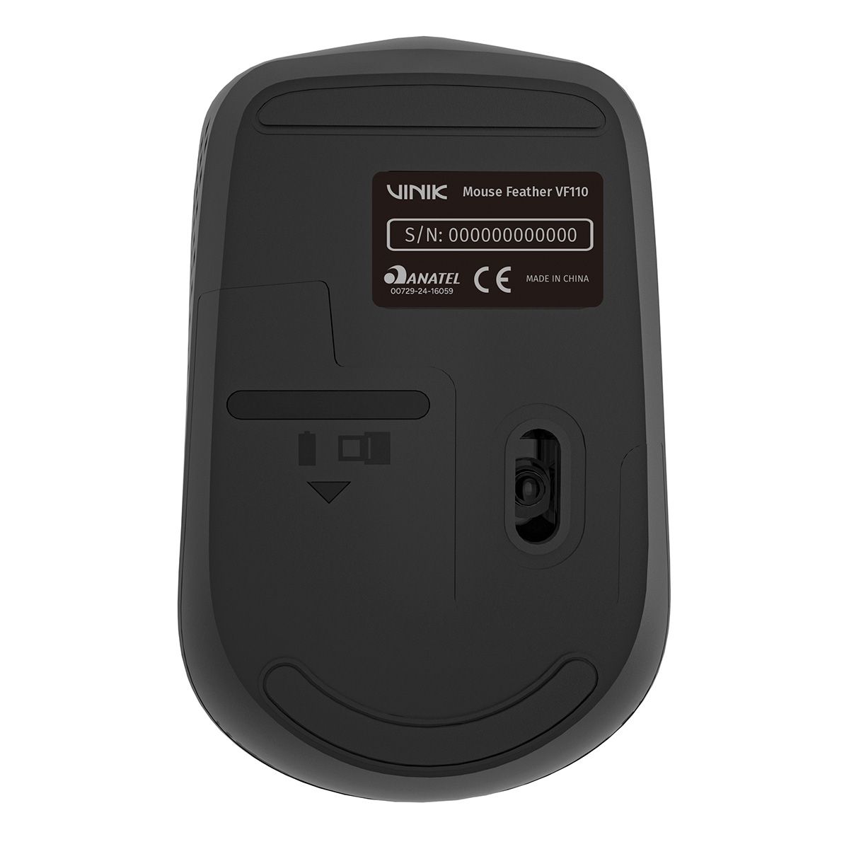 Mouse sem fio Vinik VF110 Black
