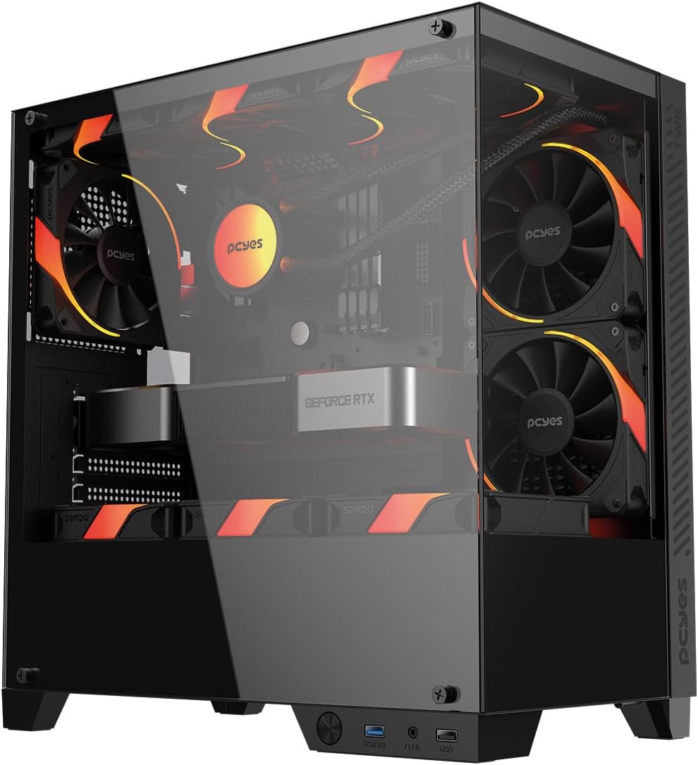 Gabinete Gamer Forcefield TWR Black Vulcan
