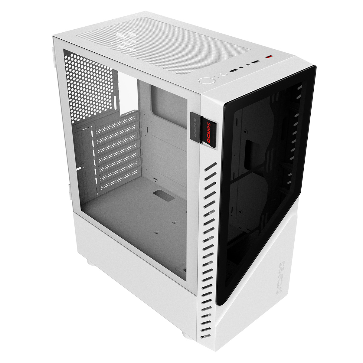Gabinete Gamer Set White Ghost - Lateral Em Vidro - Pcyes