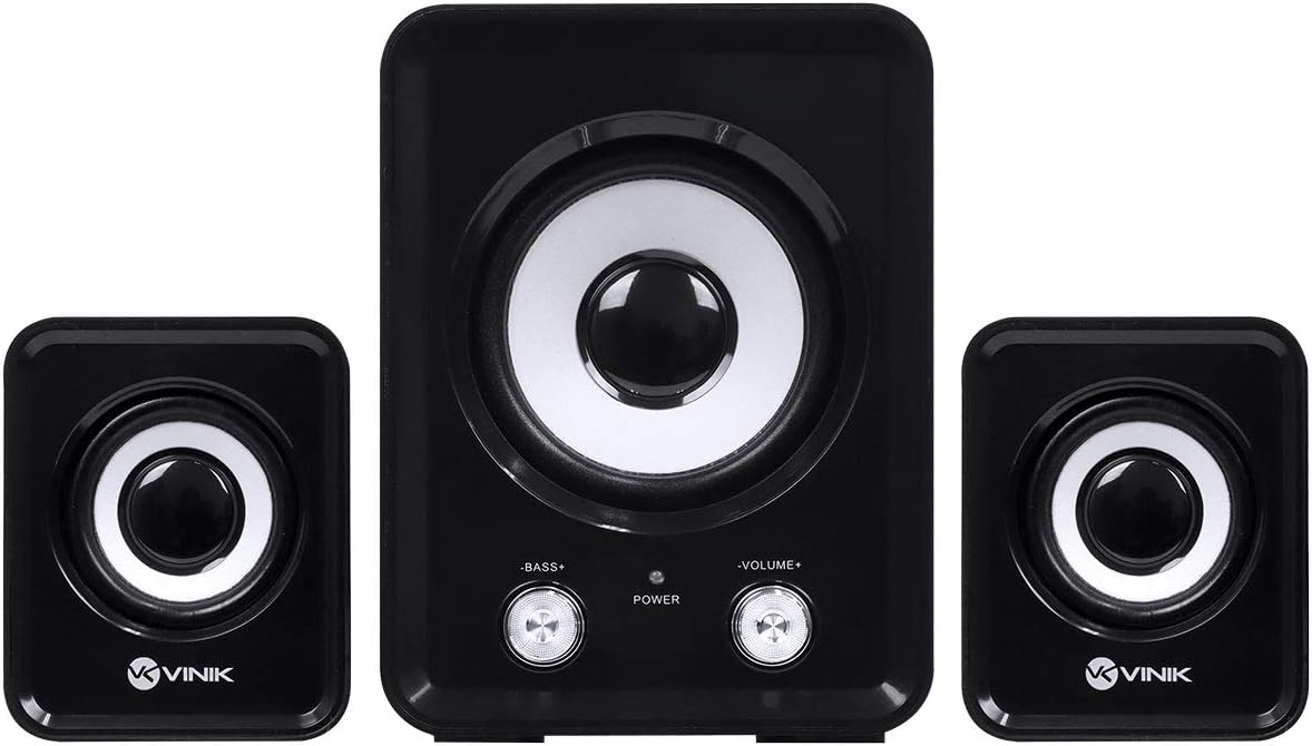 Caixa De Som para PC, Notebook Subwoofer 2.1 11W USB e AUX P2