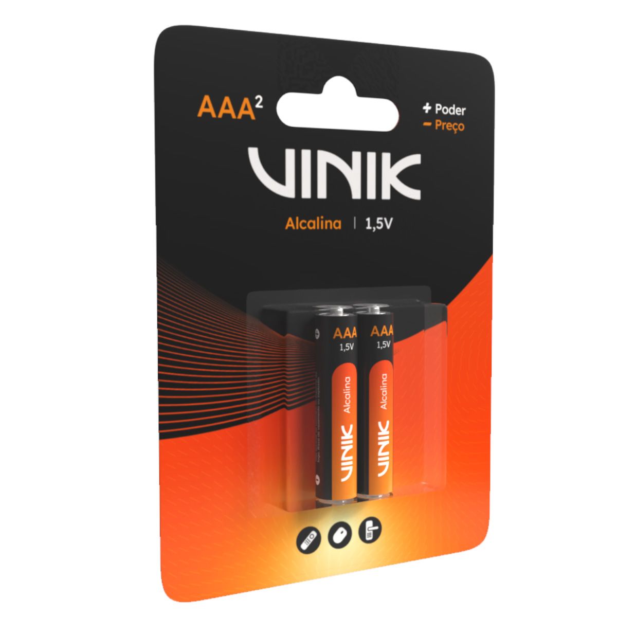 Pilha Alcalina AAA C/2 1.5v - Vp3ab2a Pilha Palito