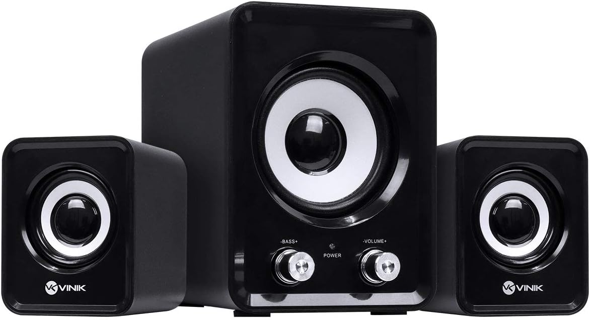 Caixa De Som para PC, Notebook Subwoofer 2.1 11W USB e AUX P2