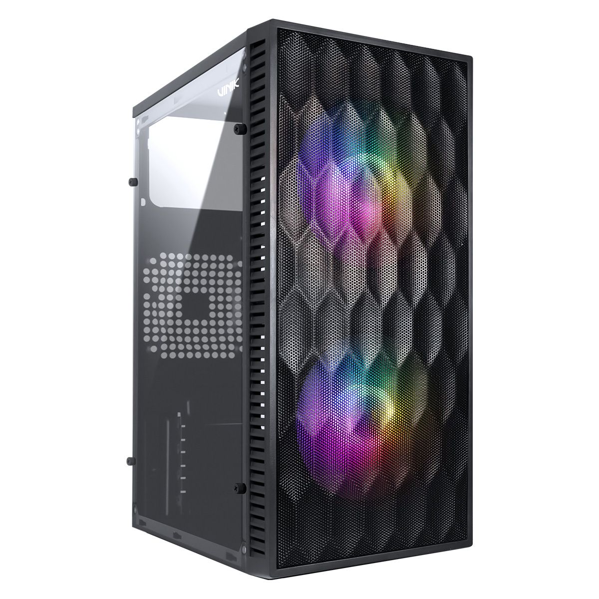 Gabinete gamer Vinik Wave Com 2 fans Raimbow