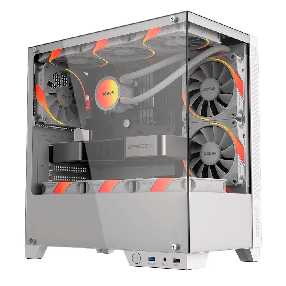 Gabinete Gamer Forcefield TWR WHITE Vulcan