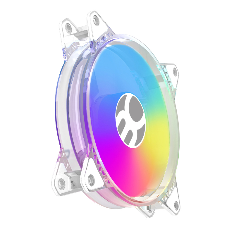 KIT 3 FANS ACRILICO CONTROLAVEL K07ARGB LED ARGB