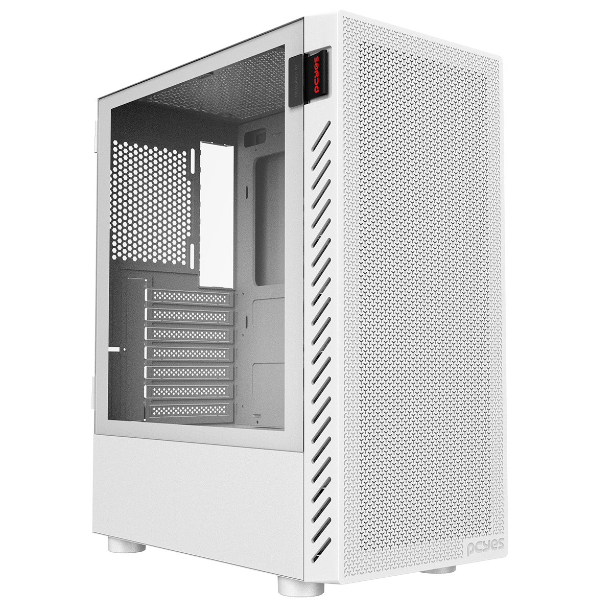 Gabinete Gamer Bolter White Ghost - Lateral Em Vidro - Pcyes