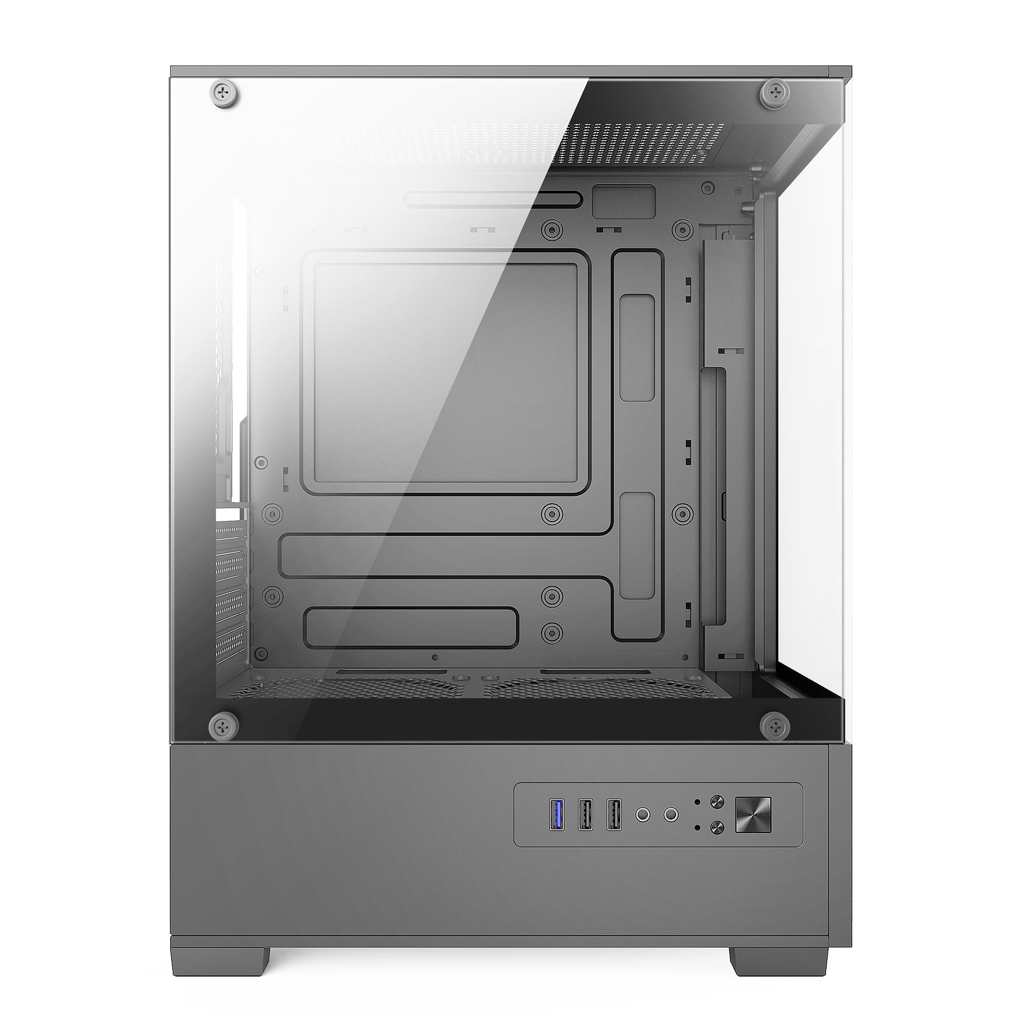 GABINETE GAMER BG-054 CINZA HIT BLUECASE
