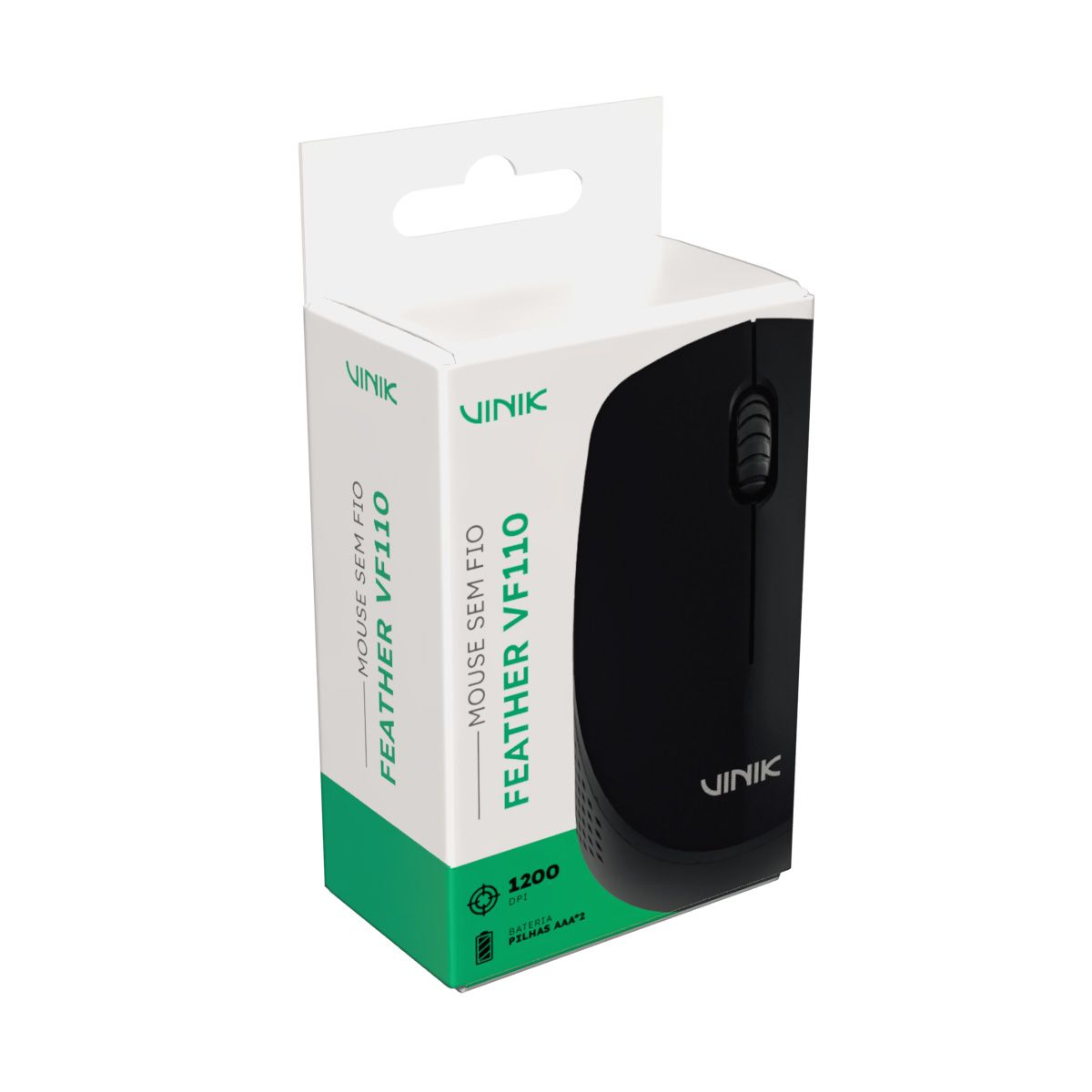 Mouse sem fio Vinik VF110 Black