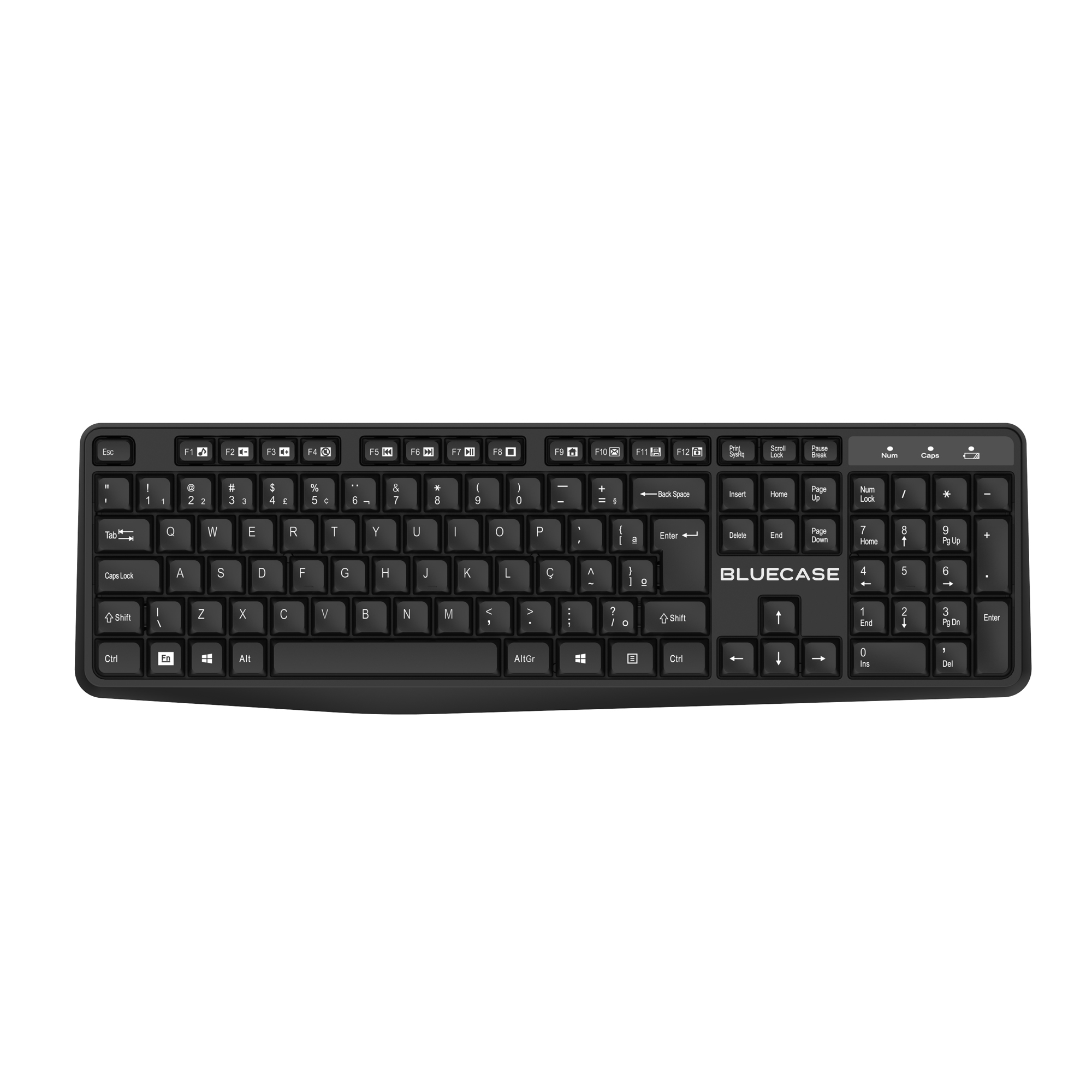 TECLADO E MOUSE SEM FIO BMTW01 BLUECASE / PILHA / PRETO