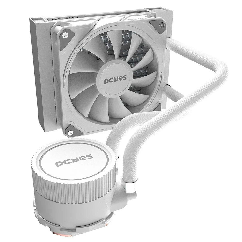 Water Cooler Branco 120mm PCYES SANGUE FRIO 3 WHITE Ghost Super