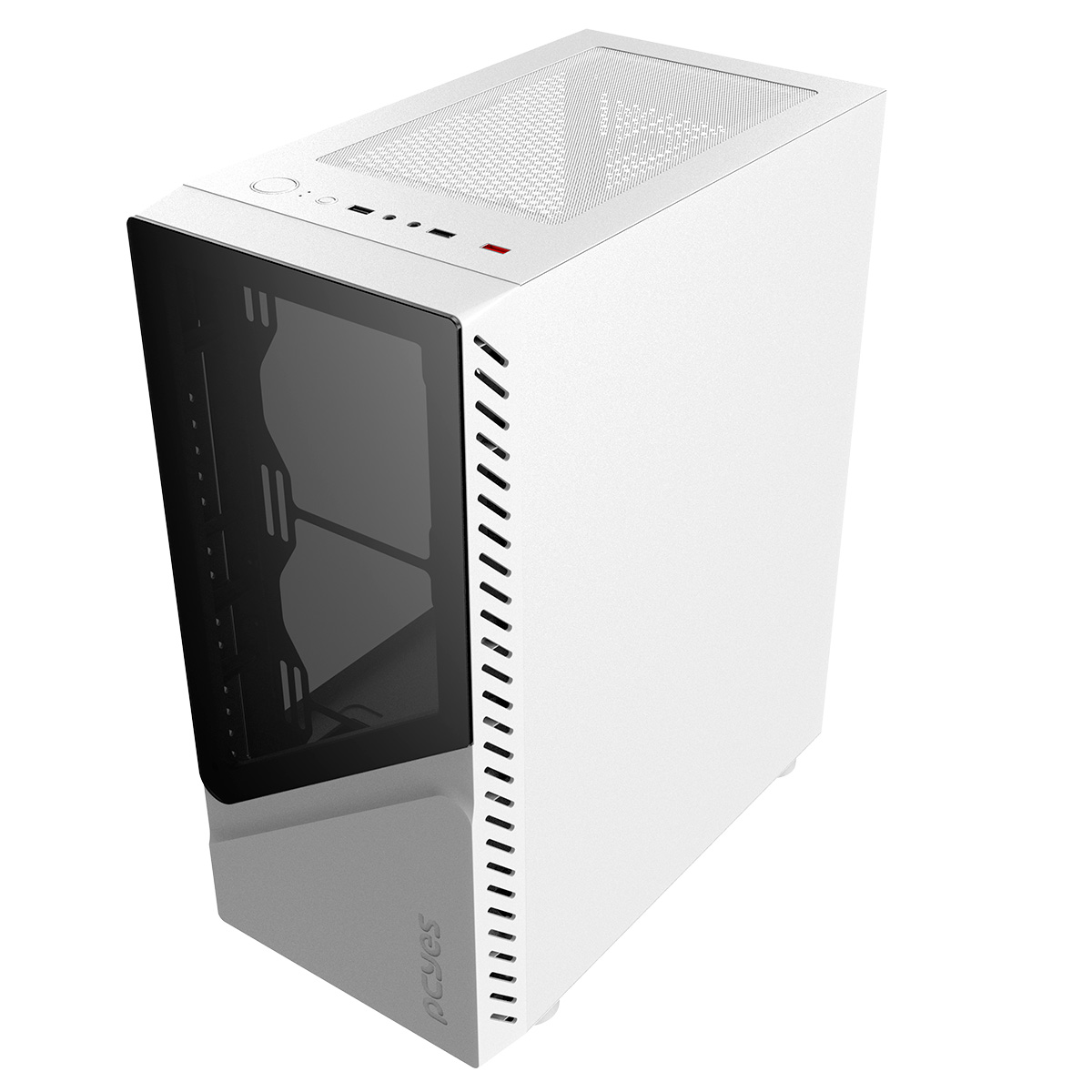 Gabinete Gamer Set White Ghost - Lateral Em Vidro - Pcyes