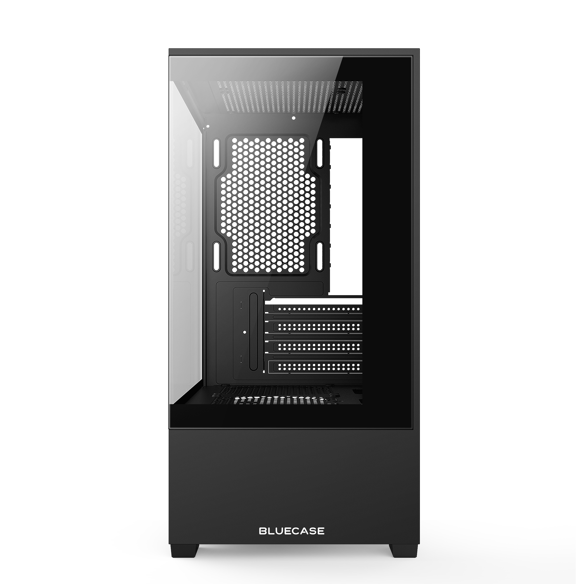 GABINETE GAMER BG-054 BLACK HIT BLUECASE
