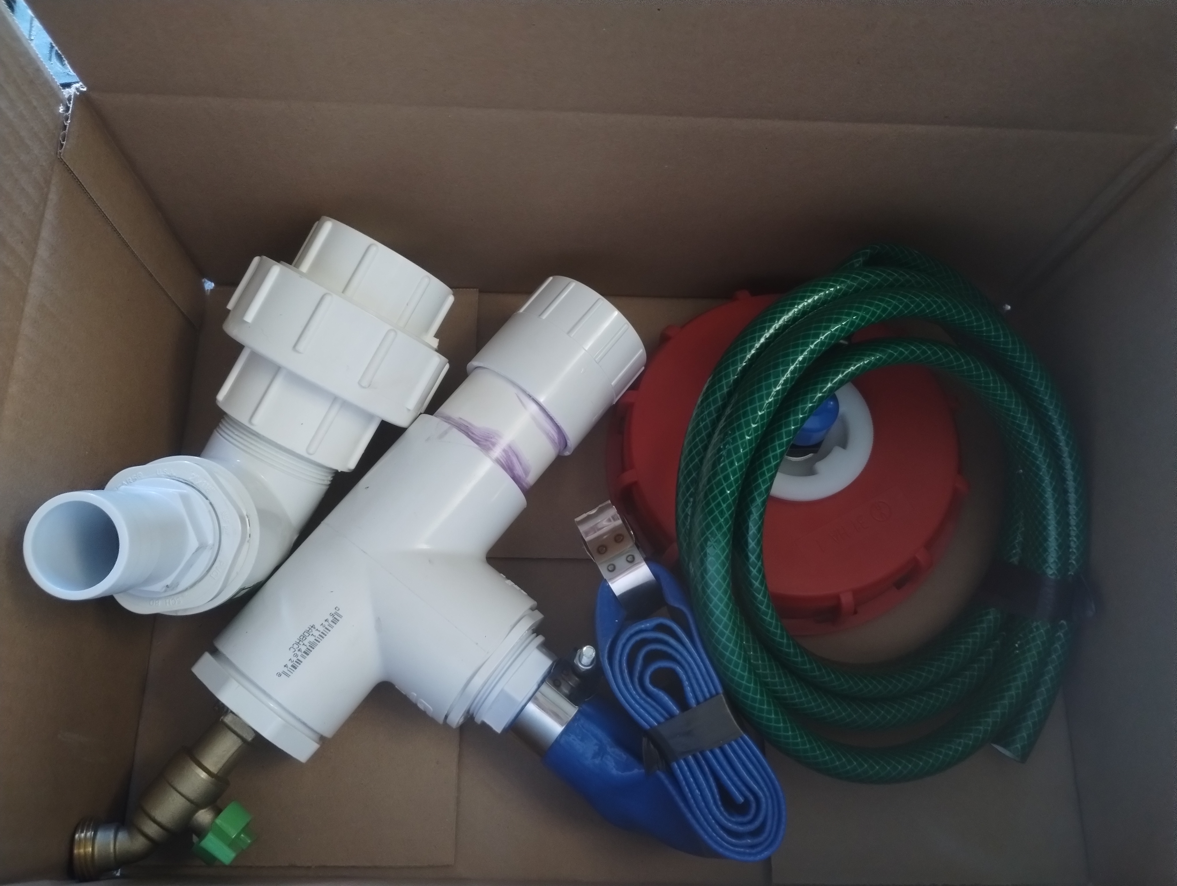 IBC Tote High Flow double stack kit with 3/4" drain