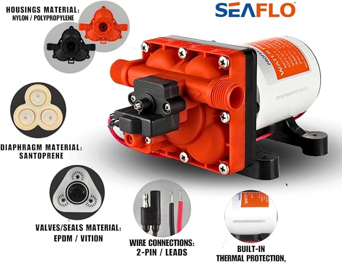 On Demand Water Pump 115v (household) or 12v DV