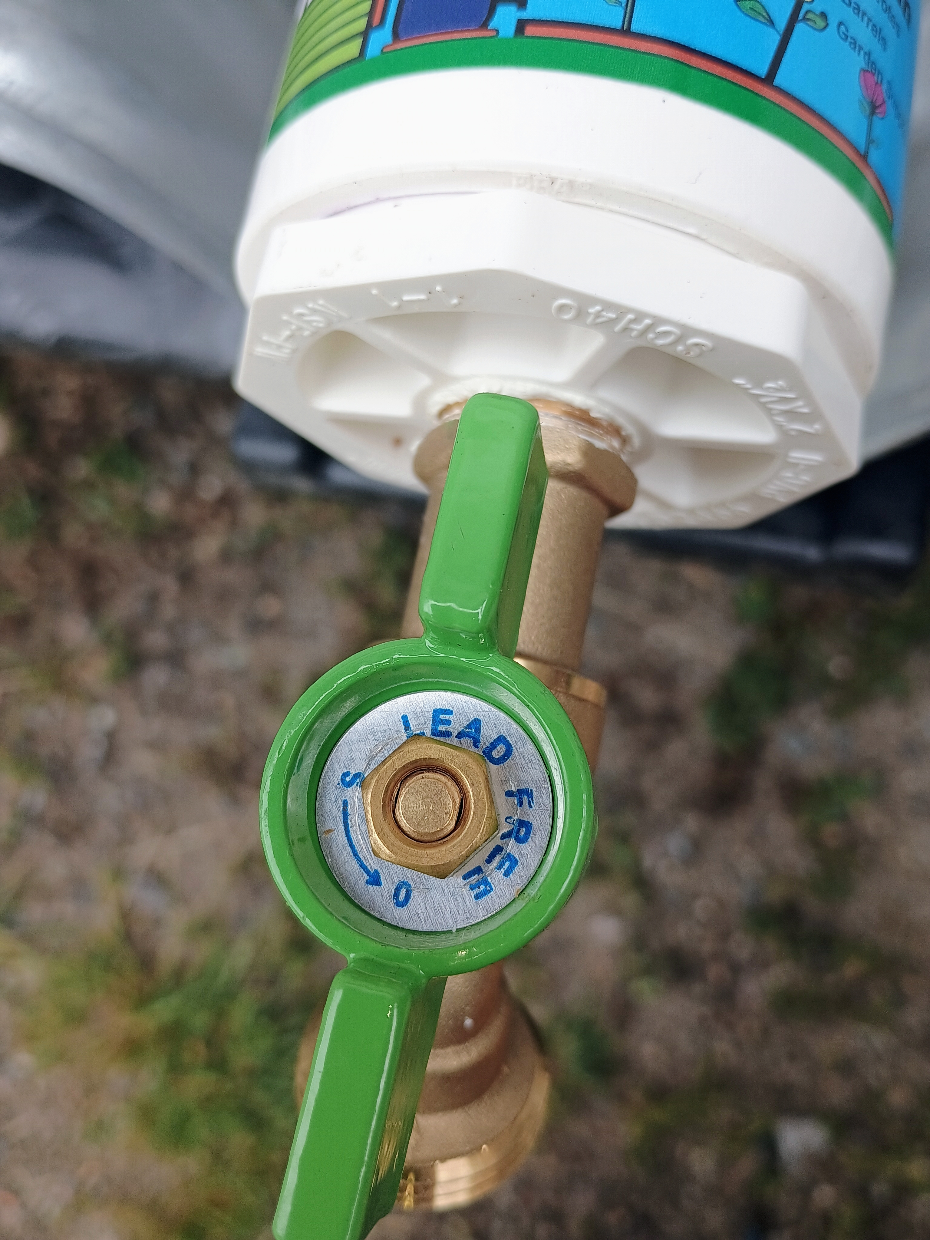 2" NPT IBC Tote to garden hose Bibb faucet 