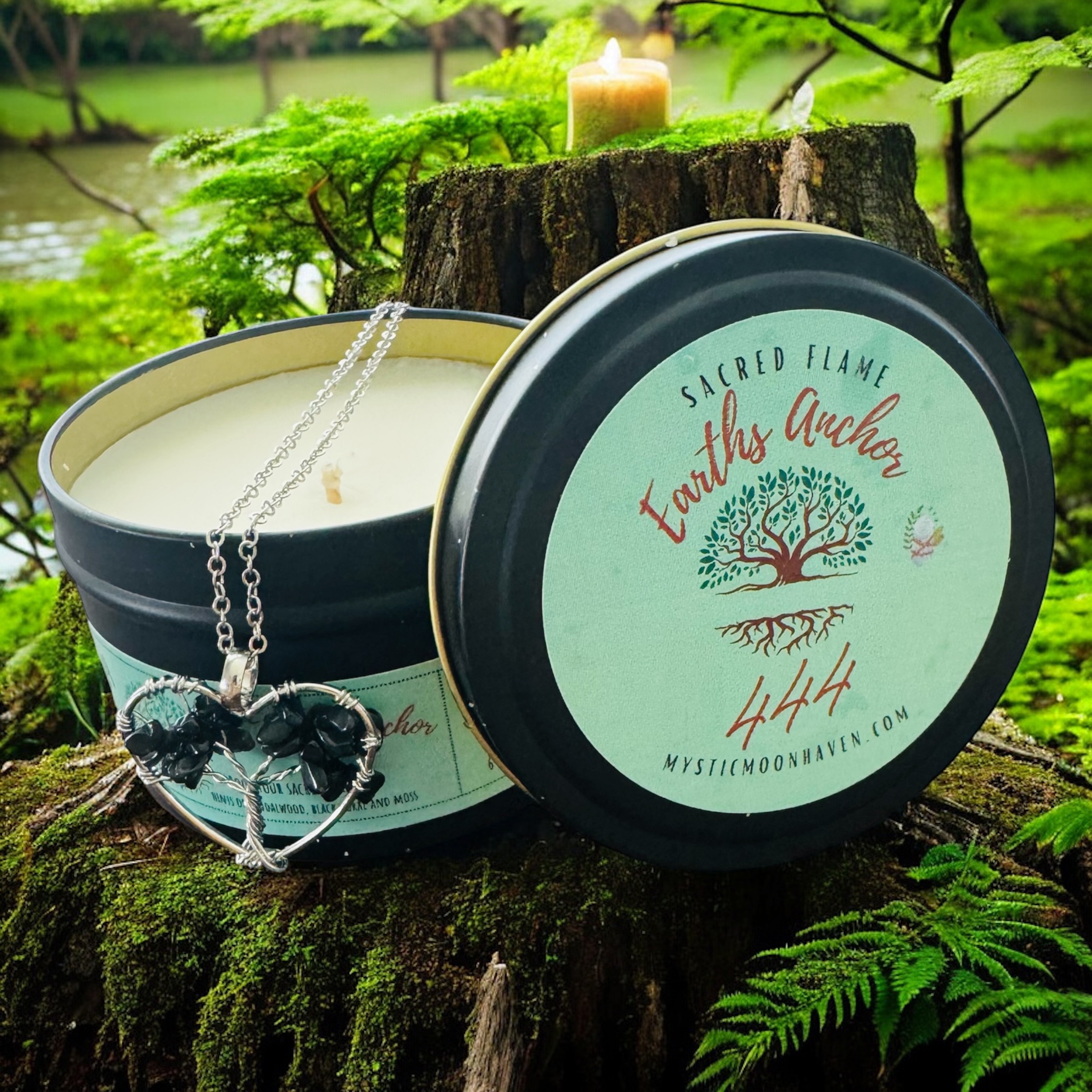 444 Earth’s Anchor Candle