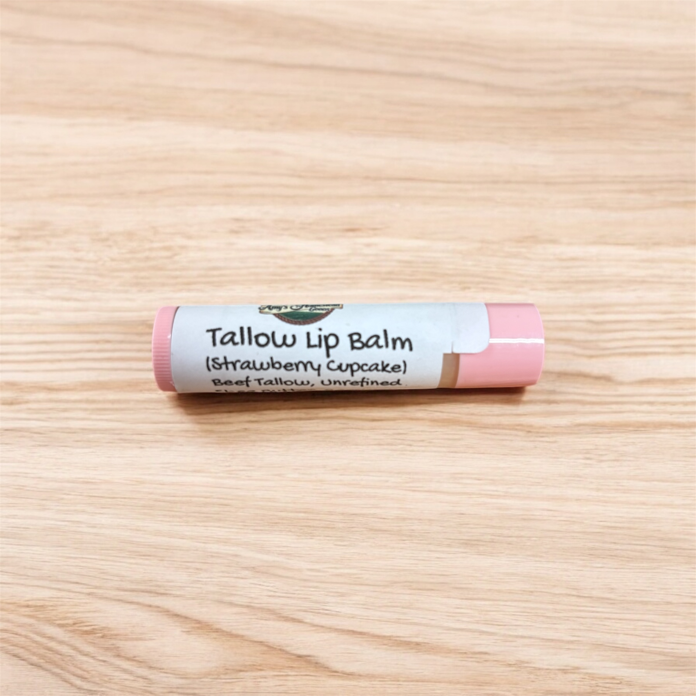 Strawberry Cupcake Tallow Lip Balm