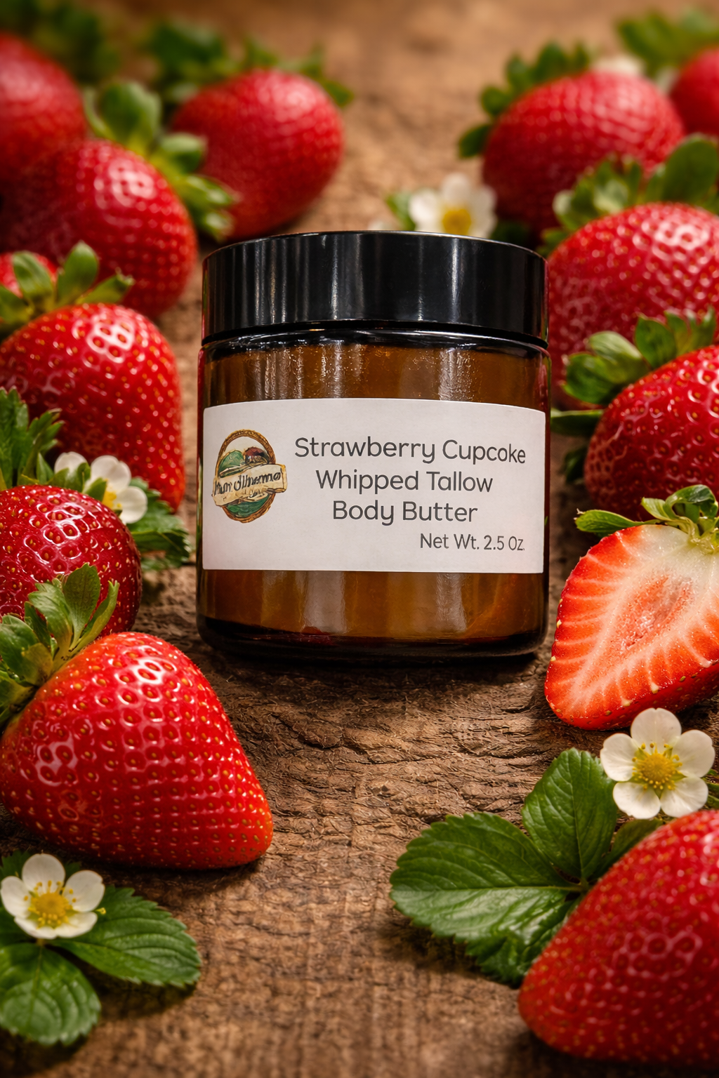 Strawberry Cupcake Whipped Tallow Body Butter