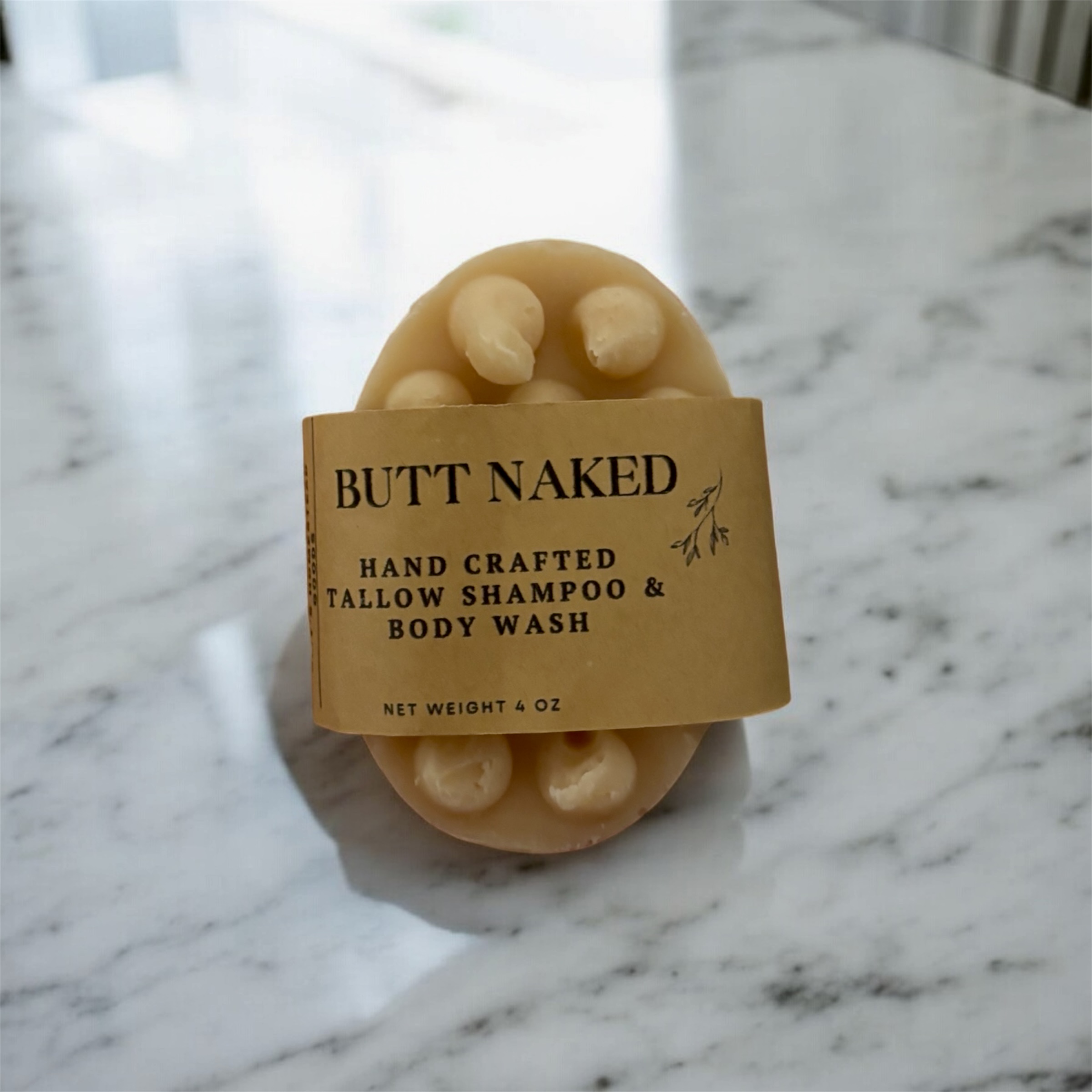Butt Naked Tallow Shampoo & Body Bar