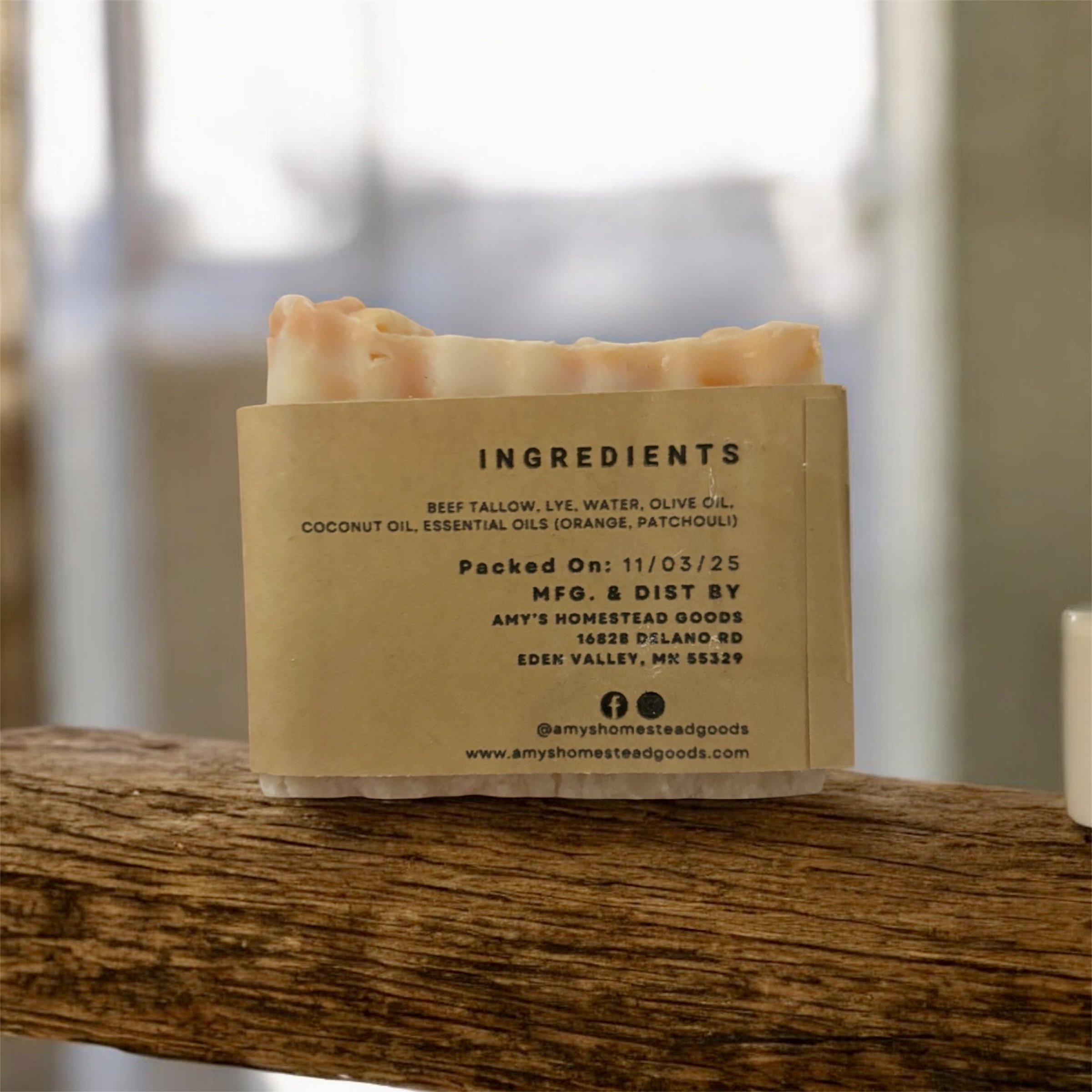 Orange & Patchouli Tallow Soap