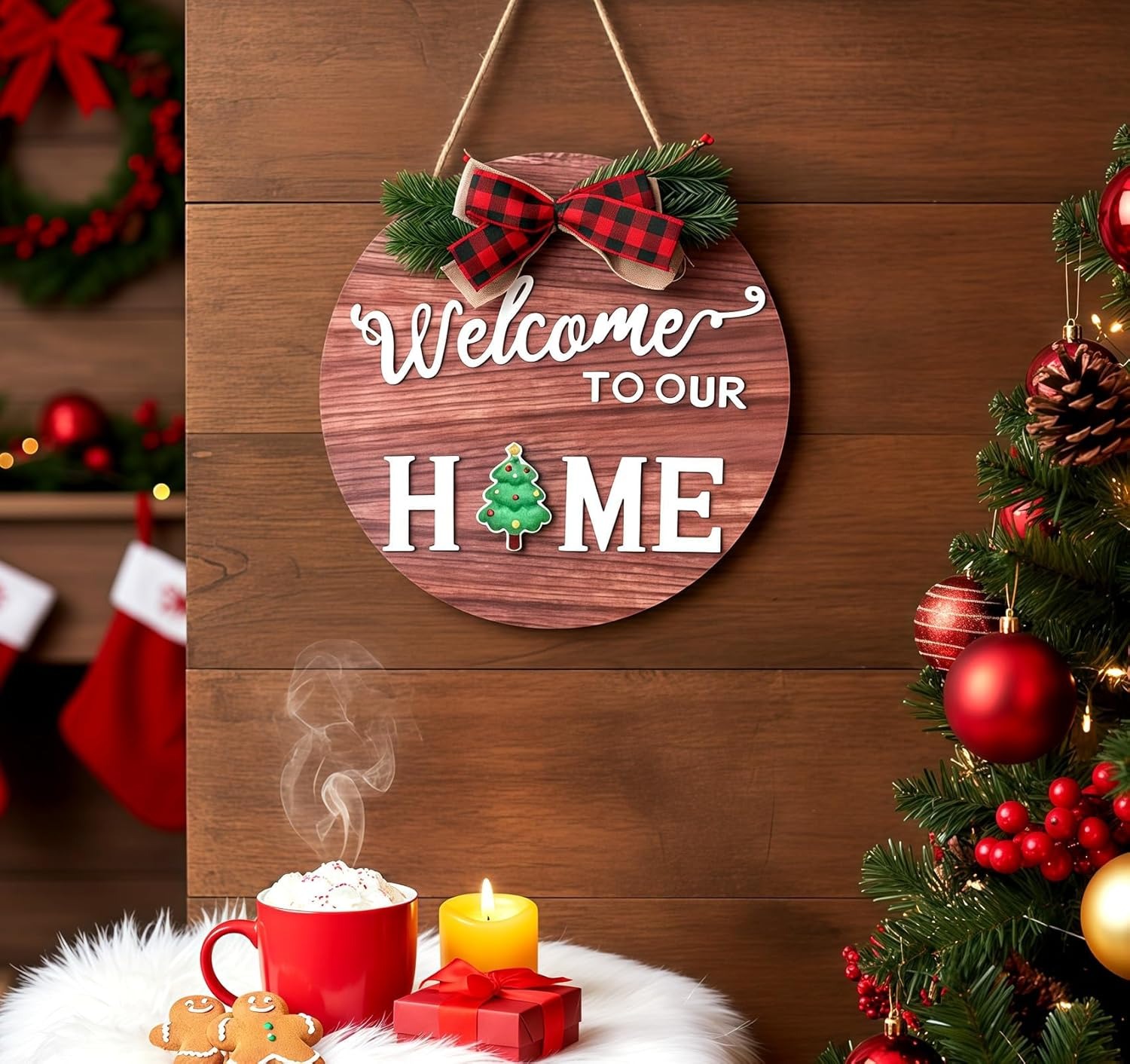 Interchangeable Seasonal Welcome Sign (21 Icons)