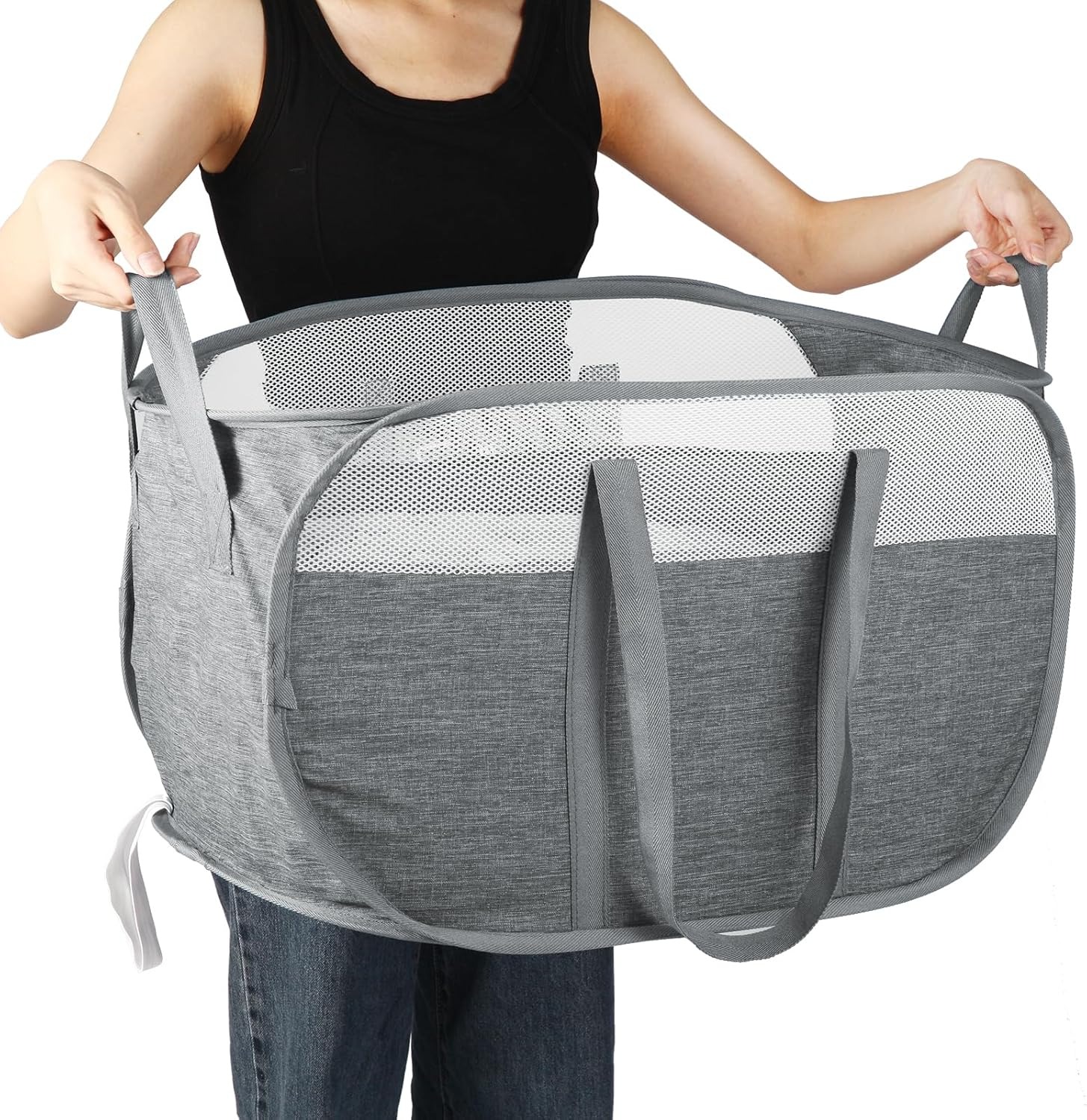 Durable Foldable Laundry Basket, Easy to Carry Laundry Hamper for Home