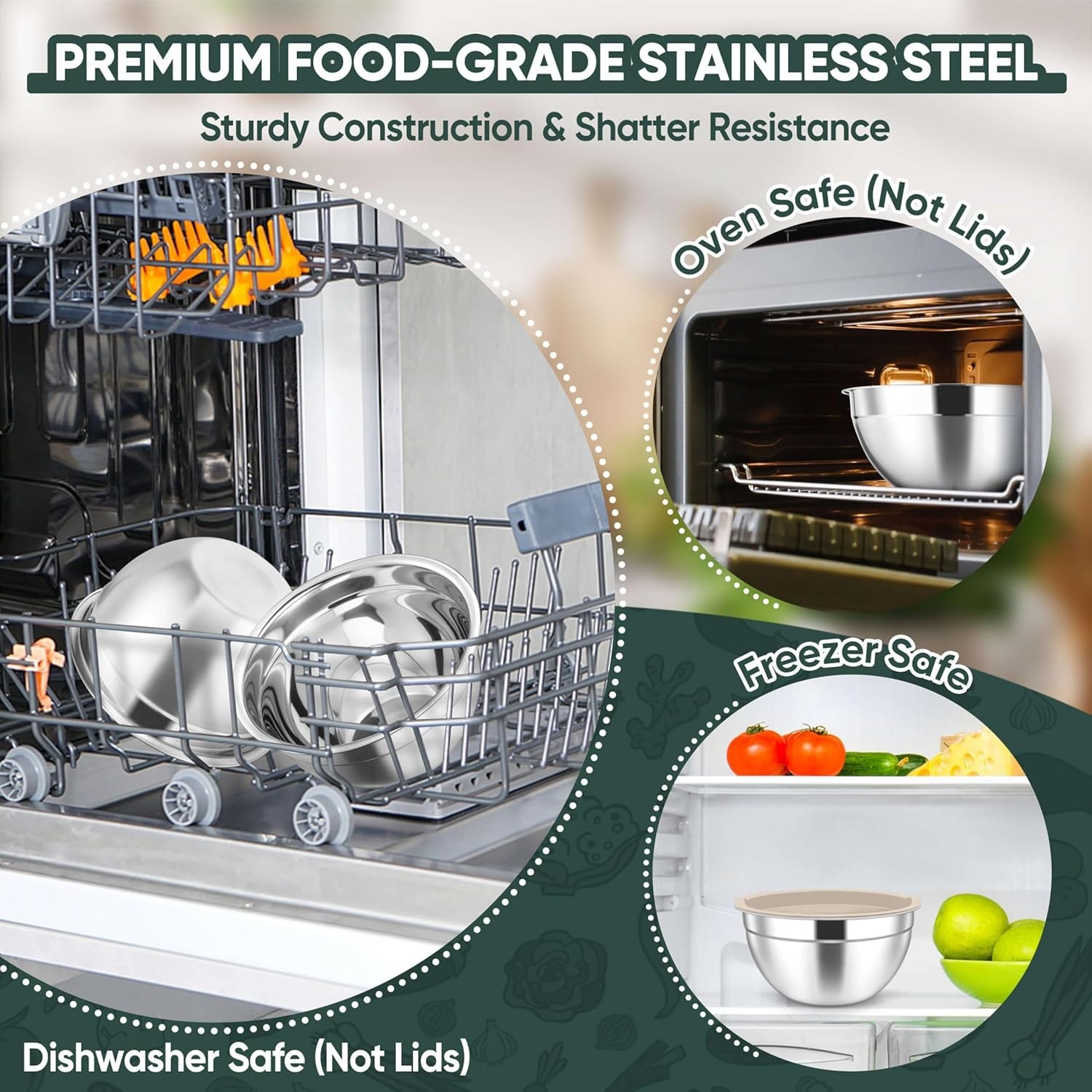 Stainless Steel Mixing Bowl Set