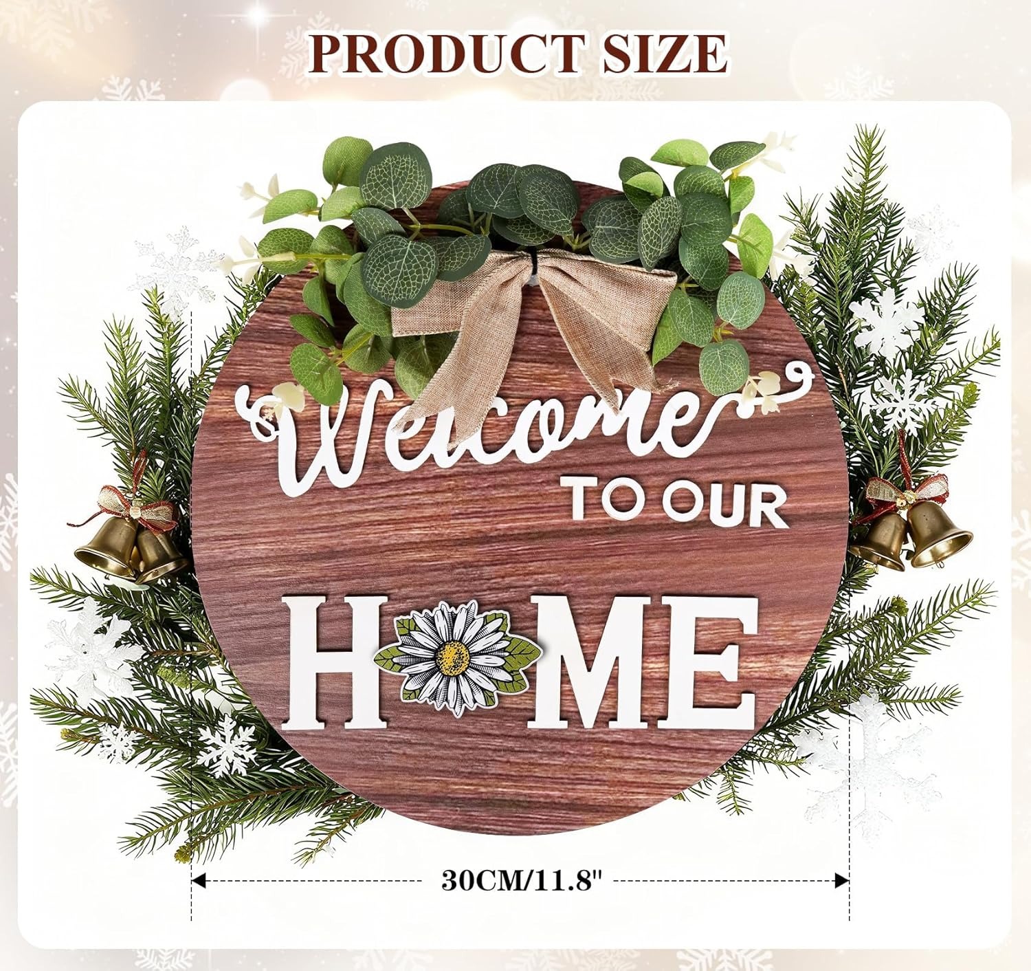 Interchangeable Seasonal Welcome Sign (21 Icons)