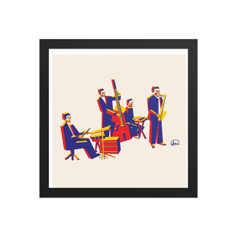 Jazz Band Framed Print